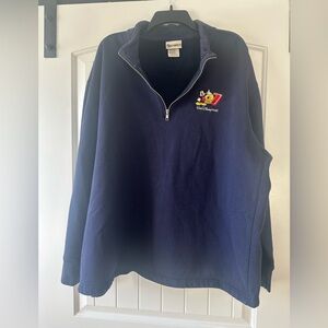 2007 Walt Disney World Mickey Mouse Embroideried 1/4 Zip Jacket Sweater - XXXL